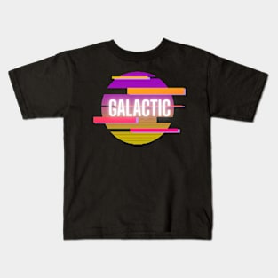 Galactic Retro Sun Kids T-Shirt